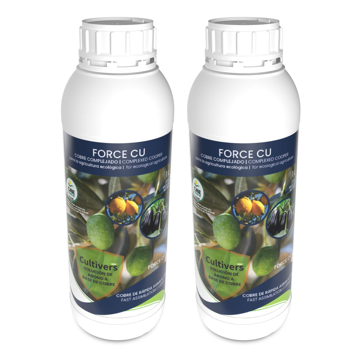Cultivers Abono Fertilizante Con Efecto Fungicida De Cobre Ecológico 2x1l Que Mejora El Sistema De Defensa De La…_0