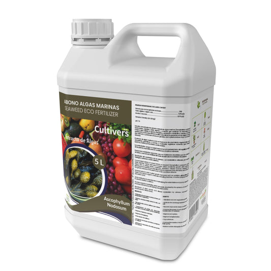 Cultivers Fertilizante Algas Marinas Líquido 5 L. Abono Orgánico Para Plantas Extracto De Ascophyllum Nodosum…_0
