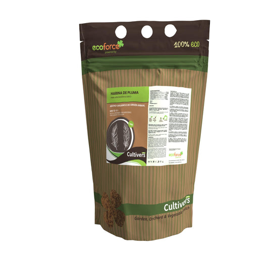 Cultivers Harina De Pluma 1 Kg. Npk 12-2-1. Abono Orgánico Para Plantas Con Alto Contenido En Nitrógeno. Huertos…_0