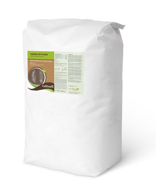 Cultivers Harina De Pluma 20 Kg. Npk 12-2-1. Abono Orgánico Para Plantas Con Alto Contenido En Nitrógeno. Huertos…_0