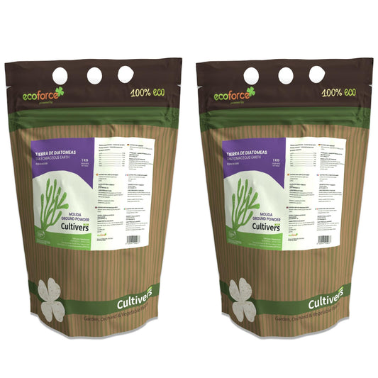 Cultivers Tierra De Diatomeas Molida Ecológica 2x1 Kg | Materia Prima Mineral De Algas Fosilizadas Molienda | Polvo…_0