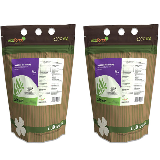 Cultivers Tierra De Diatomeas Ecológica Micronizada 2x1 Kg | Polvo Ultrafino De Origen Natural | Producto…_0