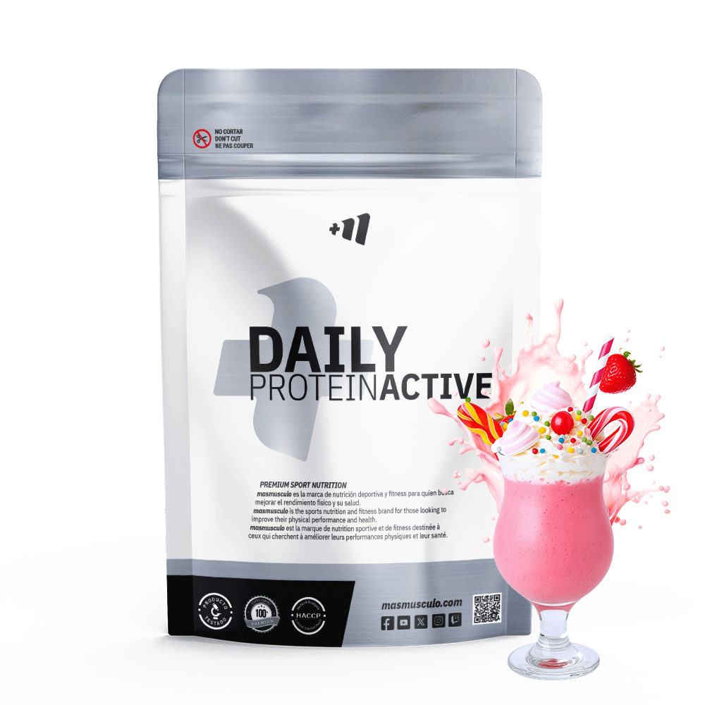 Daily Protein Active - 930g - Fresa - Proteína De Aislado De Suero Isolate - Masmusculo_0