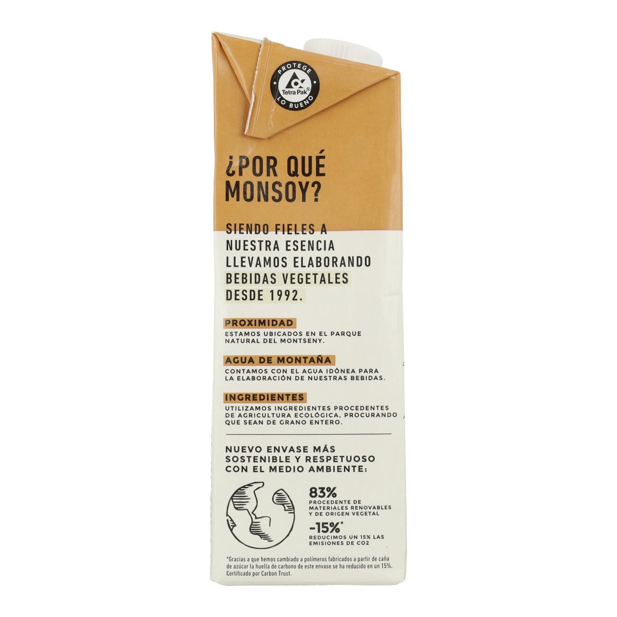 Bebida BIO de avena y almendra Monsoy 1 L