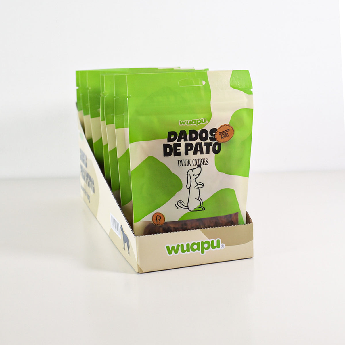 Snack Natual Para Perro 67% Carne De Pato En Dados 12 Paq X(100gr) Wuapu_5