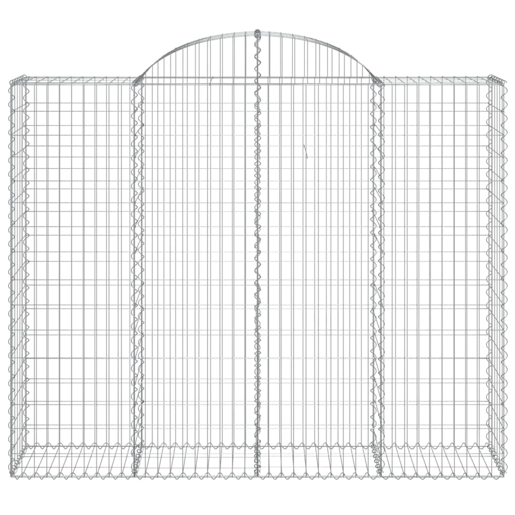 Cestas De Gaviones 9 Uds Forma De Arco Hierro 200x50x160/180 Cm_3