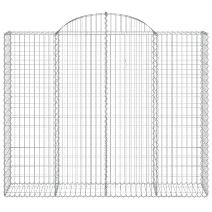 Cestas De Gaviones 9 Uds Forma De Arco Hierro 200x50x160/180 Cm_3