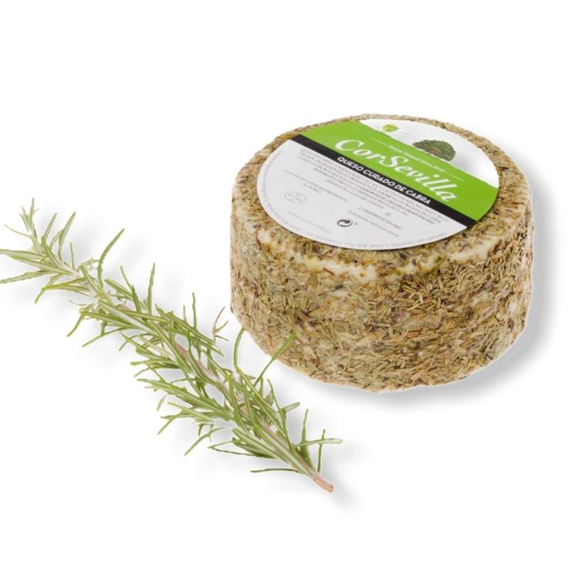 Queso Curado De Cabra Al Romero 700 grs aprox_0