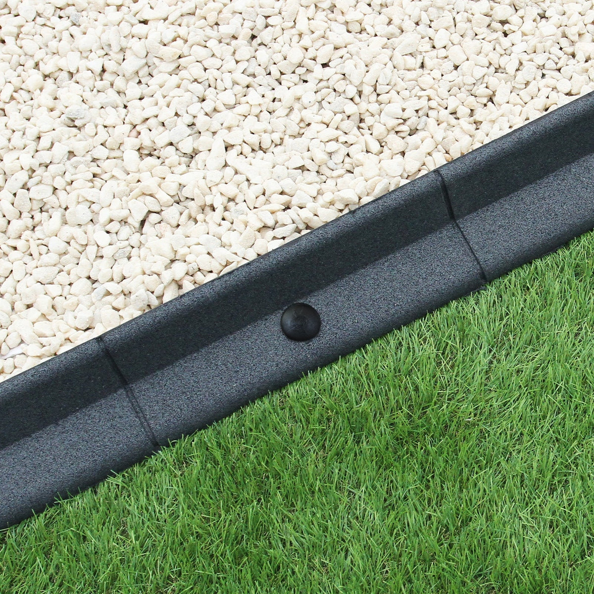 Bordes De Césped Gris Flexibles Jardín Bordes De Césped Paquete De 4 X 1.2m_0