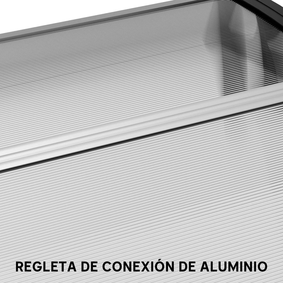 Tejadillo De Protección Outsunny Transparente 195x75x23 Cm_3