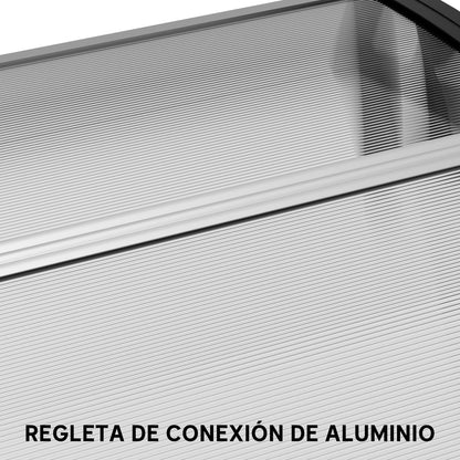 Tejadillo De Protección Outsunny Transparente 195x75x23 Cm_3