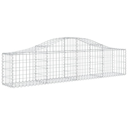 Cestas De Gaviones 15 Uds Forma De Arco Hierro 200x30x40/60 Cm_2