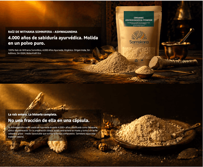 Ashwagandha En Polvo Bio - 250g | Superalimento Ecológico Vegano Para Batidos, Smoothies Y Zumos, Sin Azúcares Añadidos_5