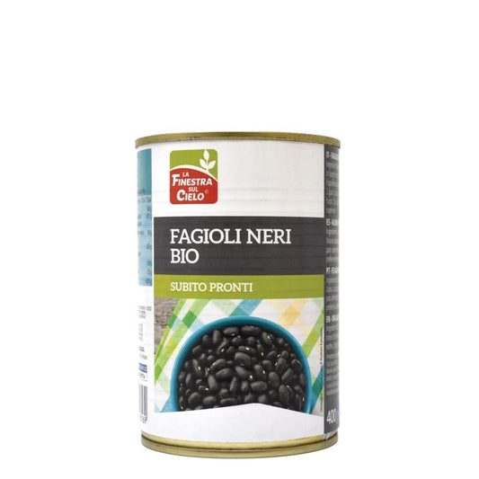Alubias negras en lata La Finestra Sul Cielo  400 g