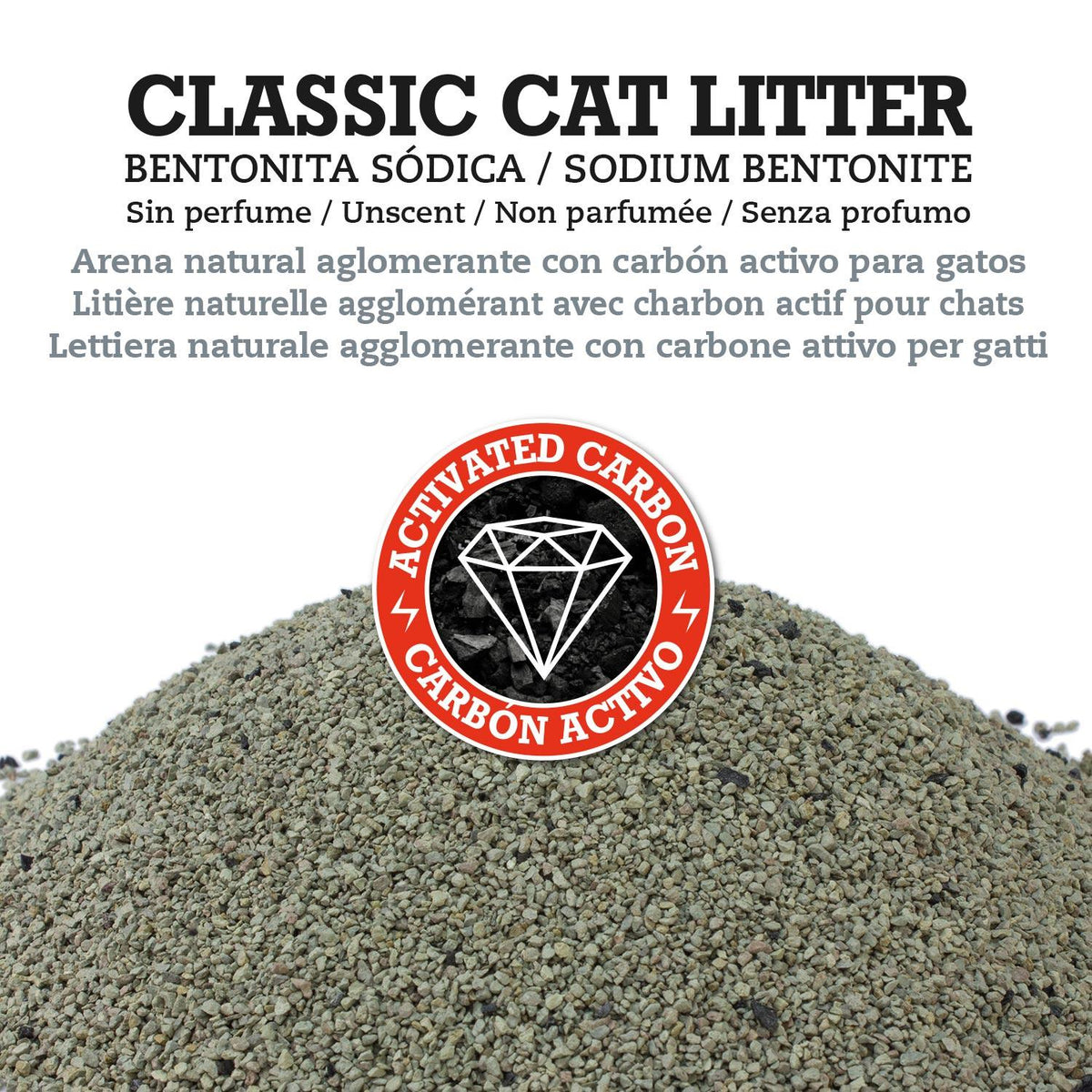 Classic Cat Litter Arquivet 10 Kg Arena aglomerante bentonita