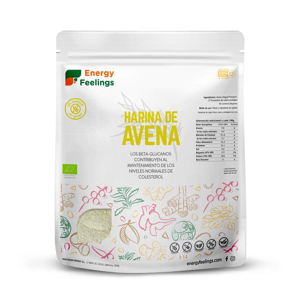 Harina de Avena premium ECO sin gluten Energy Feelings 1 Kg