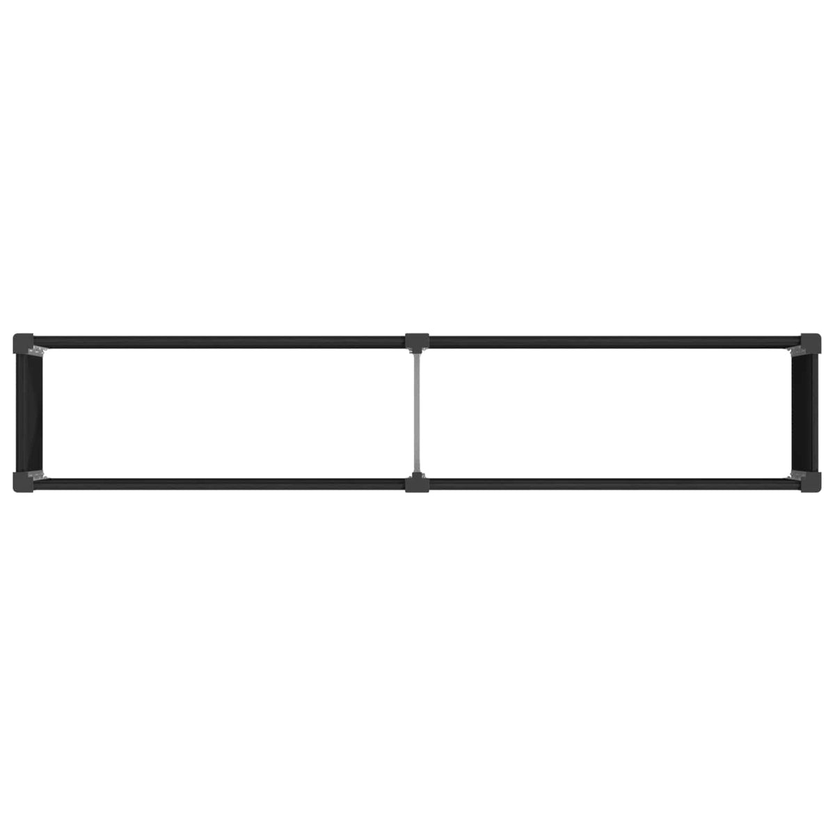 Arriate Elevado Negro 250 X 50 X 54 Cm Wpc Y Aluminio_4