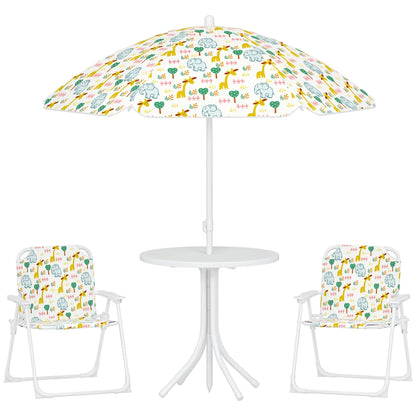 Conjunto Infantil Jardín Aiyaplay Acero, Poliéster Blanco 49.5x49.5x50 Cm_0