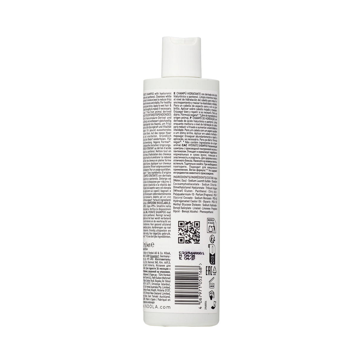 Indola Champú Hidratante Profesional Para Cabello Seco 300ml_2