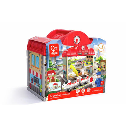 Set Estación Tren Portátil Hape_1