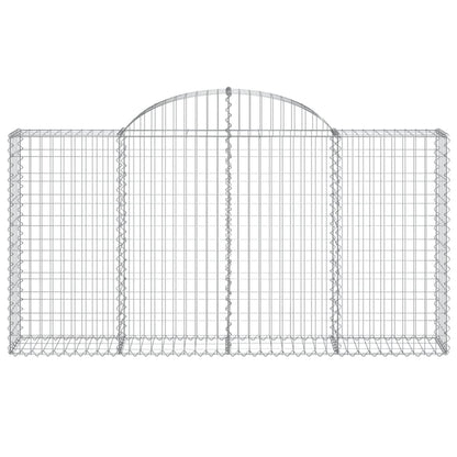 Cestas De Gaviones 8 Uds Forma De Arco Hierro 200x30x100/120 Cm_3