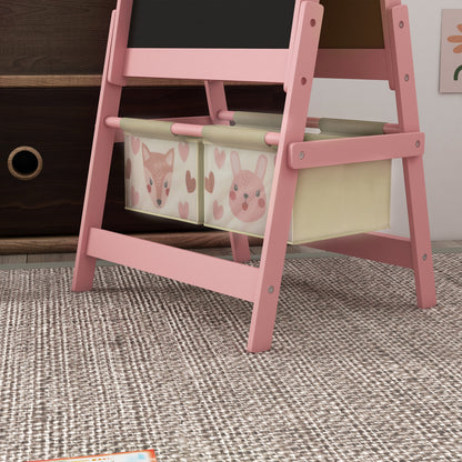 Caballete Para Niños Aiyaplay Mdf, Madera De Pino Rosa 54x46.5x93 Cm_3