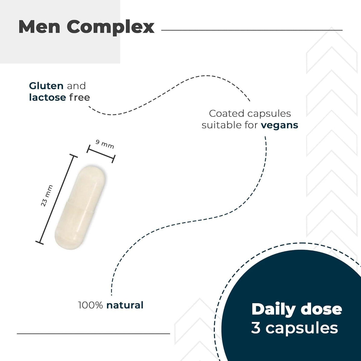 Men Complex con Zinc + Maca y Ginko Biloba Nutralie 90 cápsulas