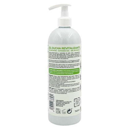 Gel de ducha revitalizante limon y aloe bio Naturabio 740 ml