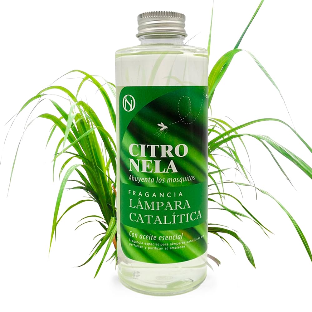 Pack Lámpara Catalítica Mosaico Azul Océano + Fragancia Citronela 200ml + Limpiador Neutro 200ml + Mecha De Repuesto_2
