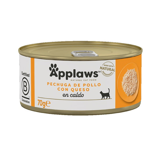 Applaws Cat Lata Pollo con queso 70 g Comida húmeda para gatos natural grain free