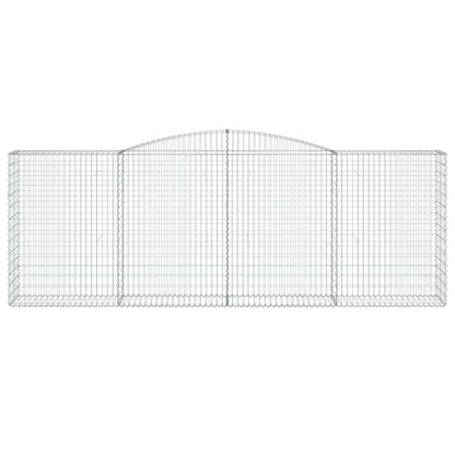 Cestas Gaviones 4 Uds Forma De Arco Hierro 400x50x140/160 Cm_3