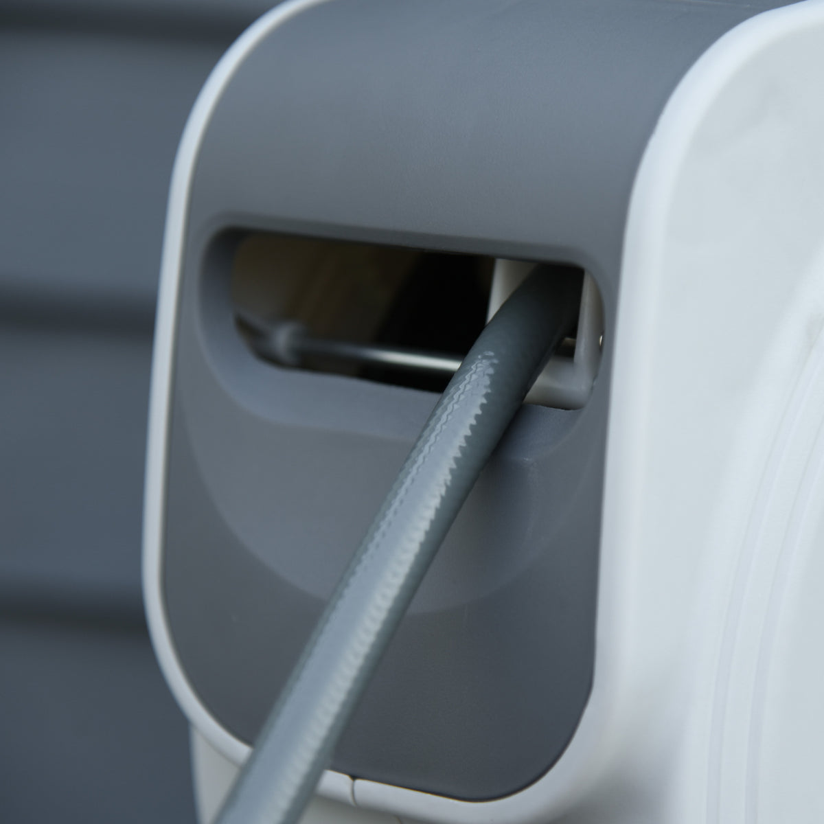 Carrete De Manguera De Aire Durhand Pvc, Pp Gris 39x21,2x36,6 Cm_4