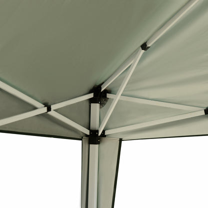 Carpa Plegable Outsunny Acero, Tela Oxford Verde 295x295x255 Cm_3
