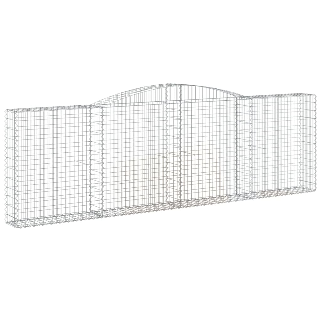 Cestas Gaviones 20 Uds Forma De Arco Hierro 400x30x120/140 Cm_2