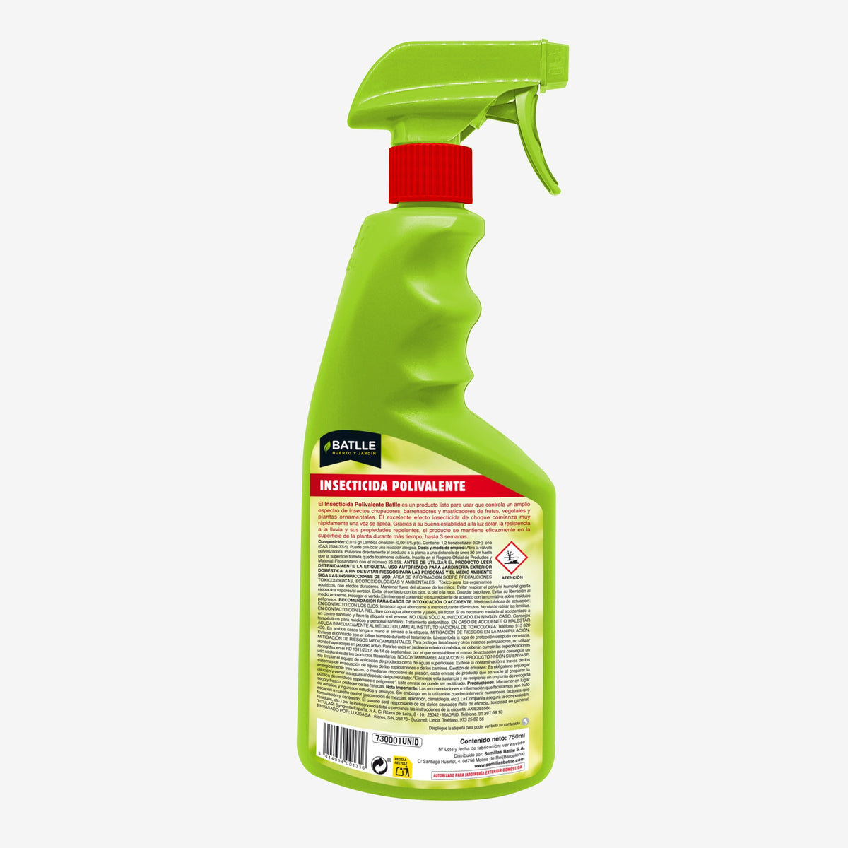 Insecticida Polivalente listo uso 750 ml Batlle