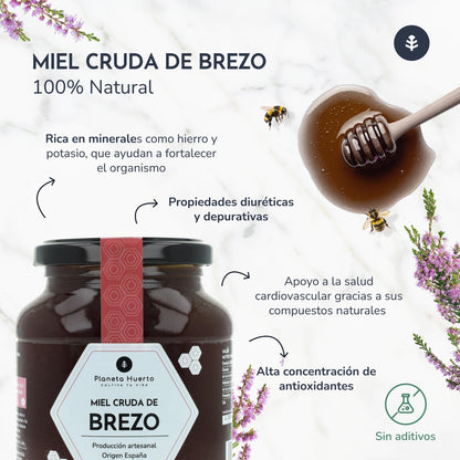 Miel Cruda de Brezo Planeta Huerto 1 Kg