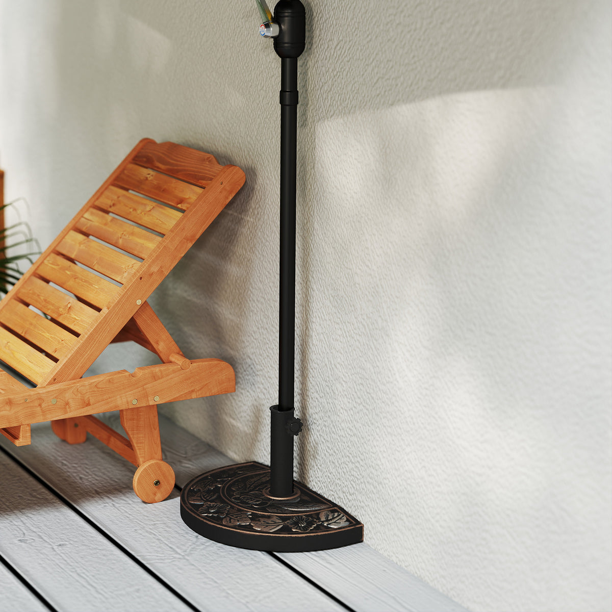 Base De Sombrilla Outsunny Resina Bronce 50x31x32 Cm_4