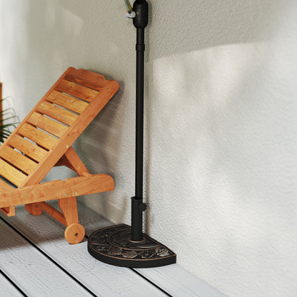 Base De Sombrilla Outsunny Resina Bronce 50x31x32 Cm_4