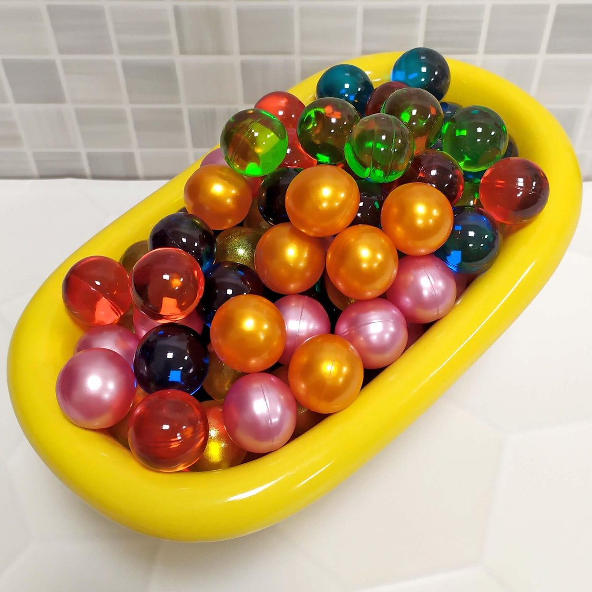 Caja 70 Perlas De Baño Con Aromas Surtidos - Con Aceite De Soja- Hidrata, Suaviza Y Perfuma La Piel - Formas Varias_3
