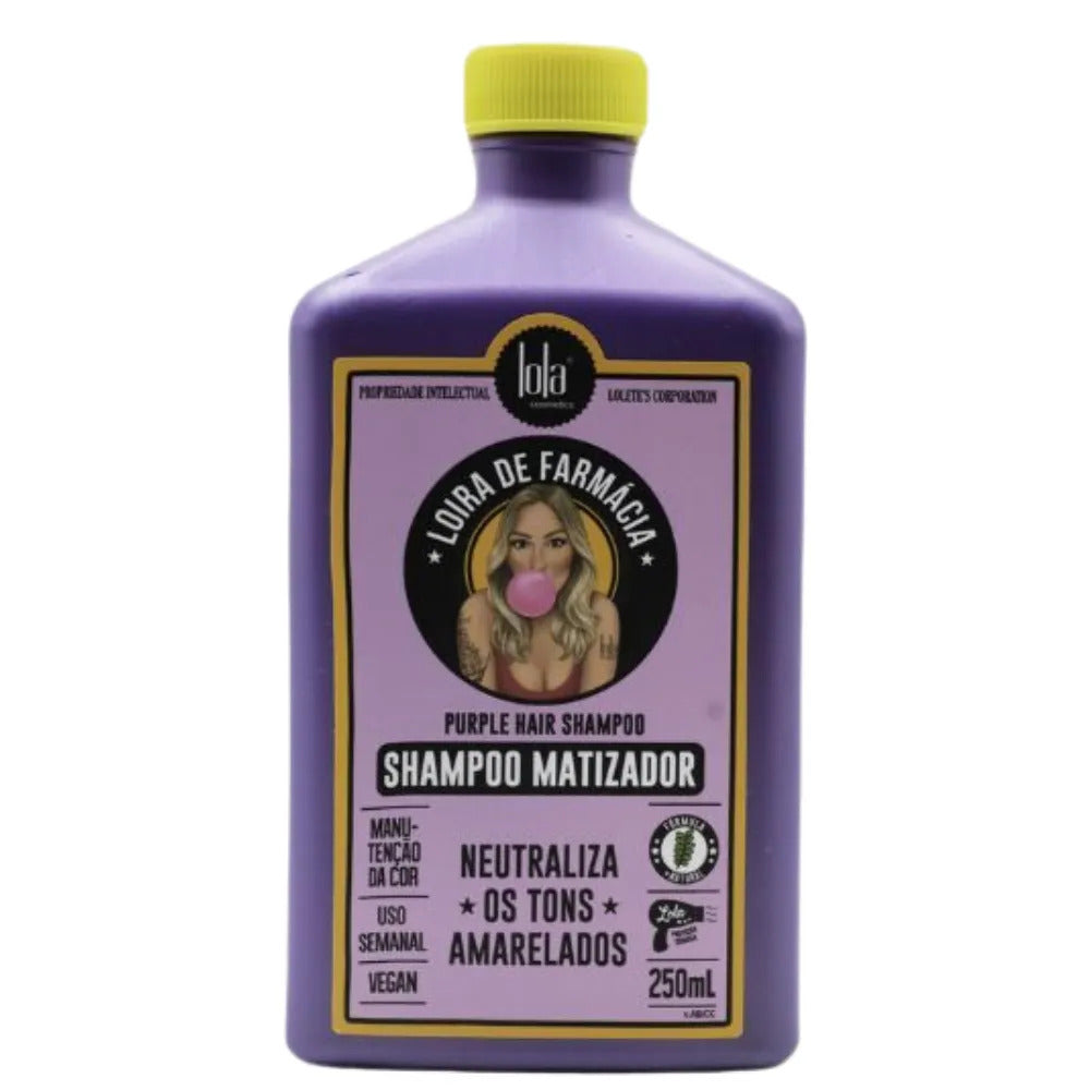 Champú Matizador Loira De Farmácia Lola Cosmetics 250ml_0
