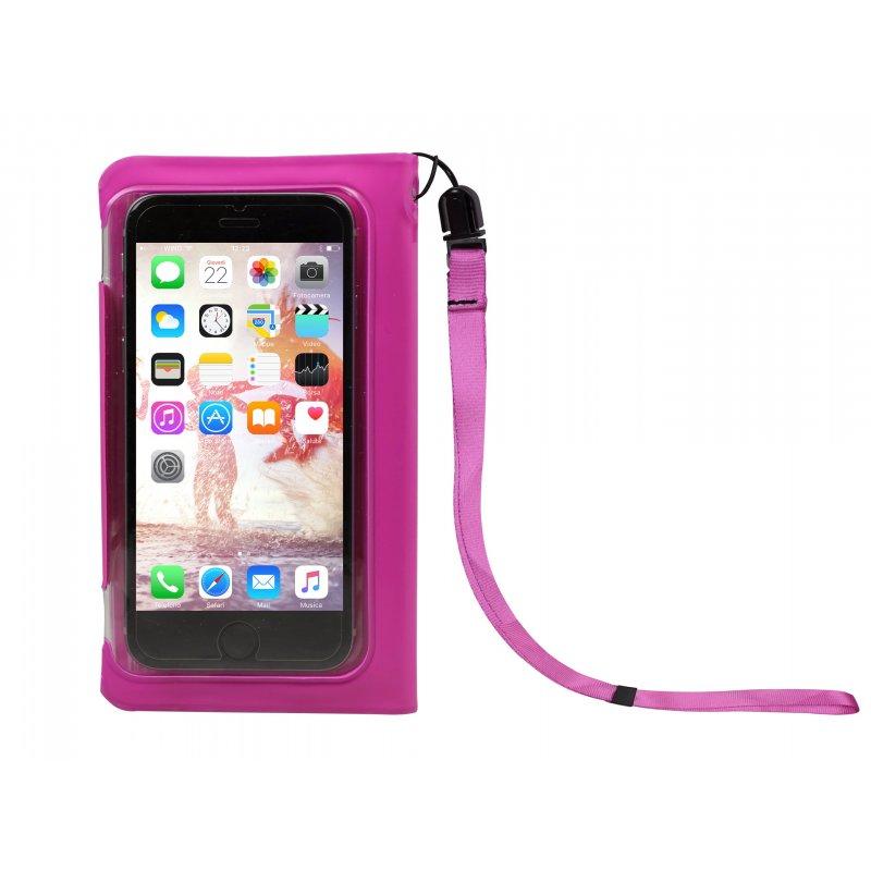 Funda tipo libro impermeable para smartphone hasta 5" SBS Rosa