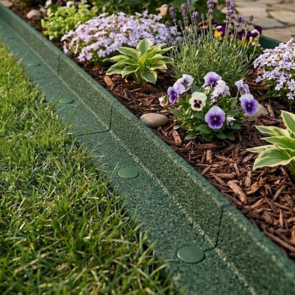 Bordura Flexible Para Jardín 43.2m Con Mazo – Verde_3