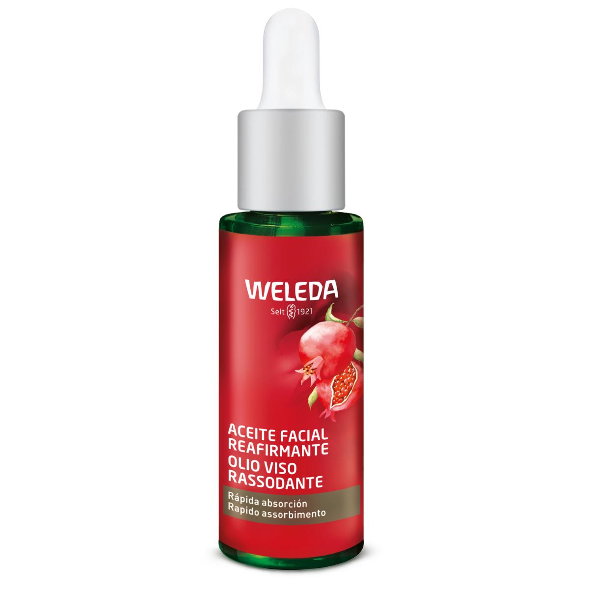 Sérum reafirmante de granada y péptidos de maca Weleda 30 ml