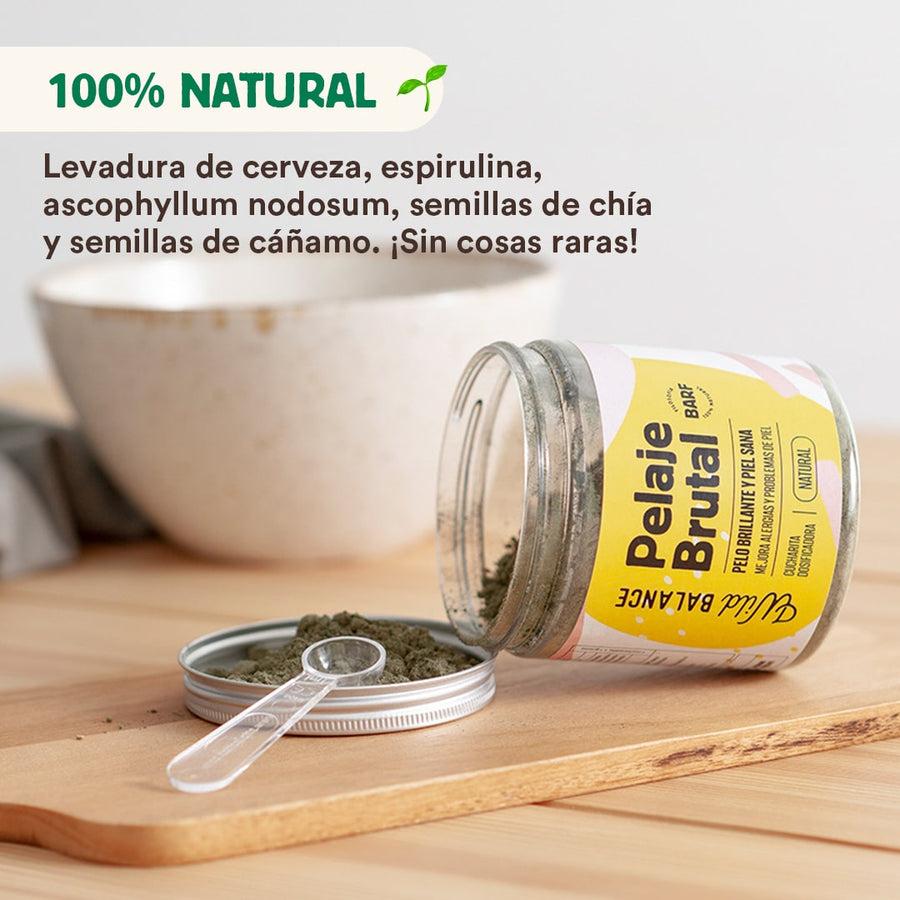 Pelaje Brutal Suplemento para mascotas Wild Balance 100 g