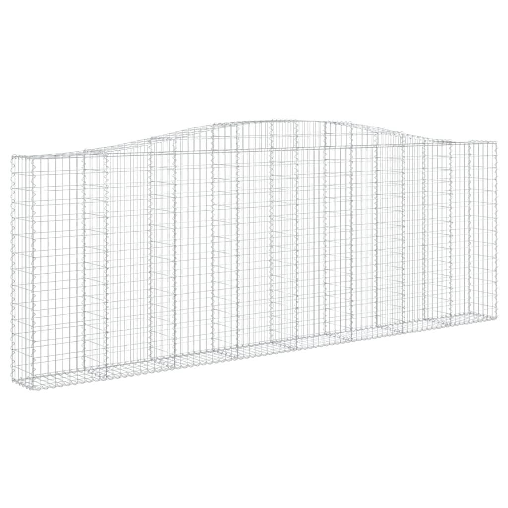 Cestas De Gaviones 3 Uds Forma De Arco Hierro 400x30x140/160 Cm_2