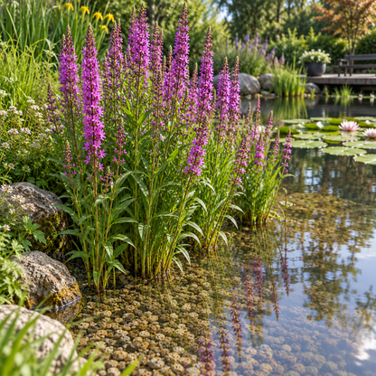 Salicaria Lythrum Salicaria - 4 Plantas Con Cesta Y Sustrato_1