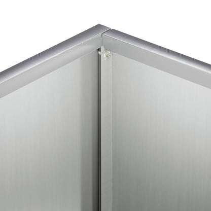 Macetero De Jardín Plateado 40 X 30 X 50 Cm Acero Galvanizado_4