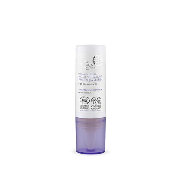 Aqua-Sérum Facial Multiprotección para Piel Sensible Certificado Orgánico Natura Siberica 15 ml