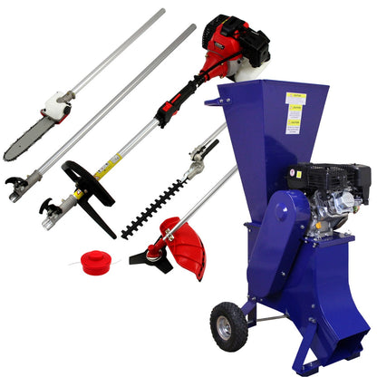 Multiherramienta 5 En 1 Y Astilladora De Madera De 15 Hp_0