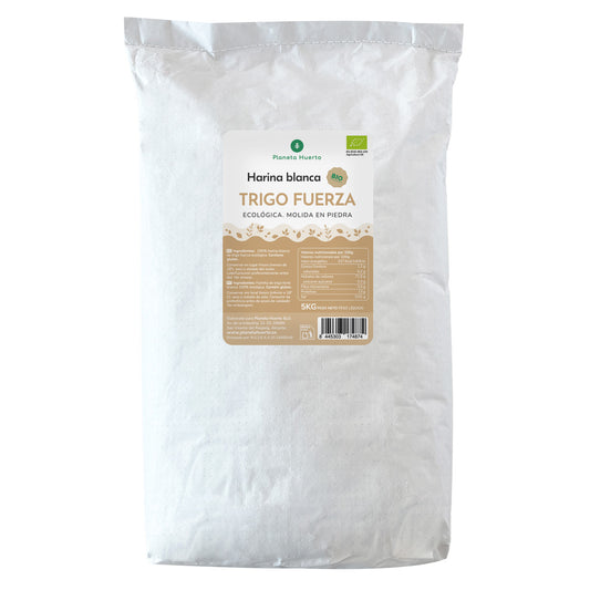 Harina Blanca de Trigo Fuerza Eco Planeta Huerto 5 Kg
